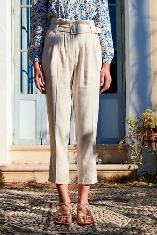 Pantalon - 
Beige