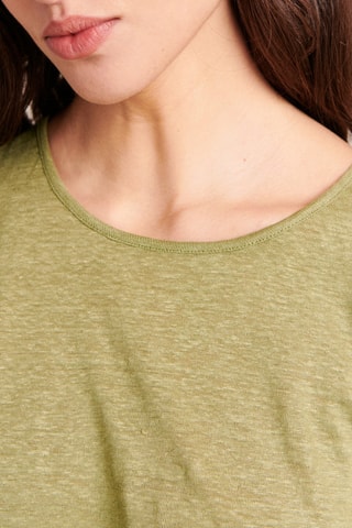Linnen T-shirt - 
Groen