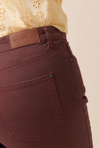 Pantalon en coton biologique - Lie-de-vin