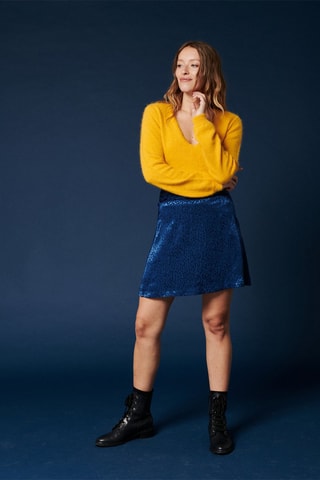 Pull en angora Malina - Moutarde