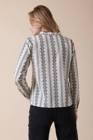 Linnen Blouse Carda - Zwart