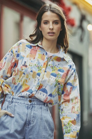 Blouse Charlize - Marineblauw