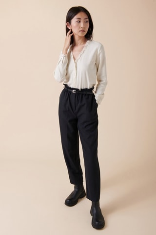 Linnen Blouse Carda - Ecru