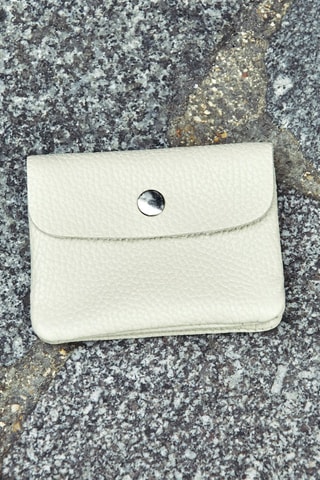 Leren Portemonnee Hilise - Beige