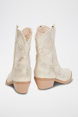 Leren Enkellaarzen Hippinor - Beige