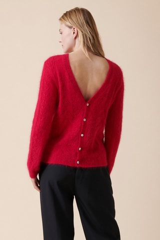 Pull en angora Mesra - Rouge