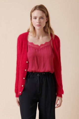 Pull en angora Mesra - Rouge