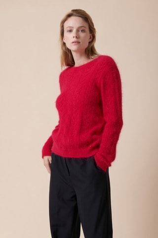 Pull en angora Mesra - Rouge