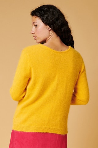 Gilet en angora Malouse - Jaune