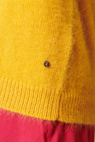 Gilet en angora Malouse - Jaune