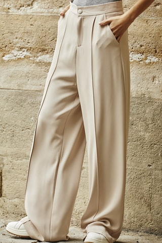 Pantalon taille haute Paloma - Beige