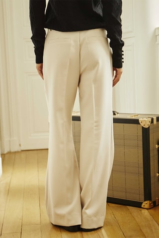 Pantalon taille haute Paradise - Beige