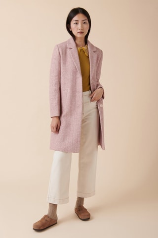 Wollen Jas Laurent - Roze