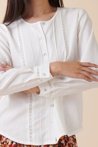 Linnen Blouse Chapada - Wit