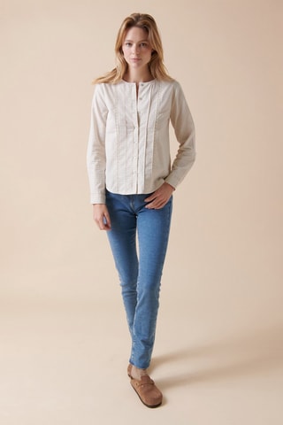 Linnen Blouse Chapada - Wit
