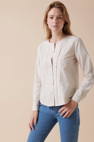 Linnen Blouse Chapada - Wit