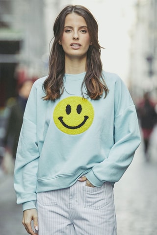 Oversized sweater Soleil - Blauw