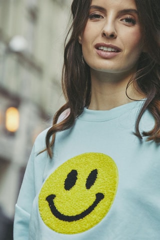 Oversized sweater Soleil - Blauw