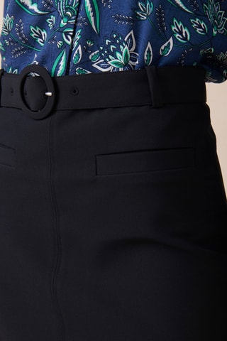 Minirok Hoge Taille Jerring - Zwart