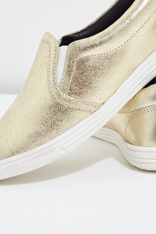 Leren Slip-ons Goudkleurig - Karl Marc John