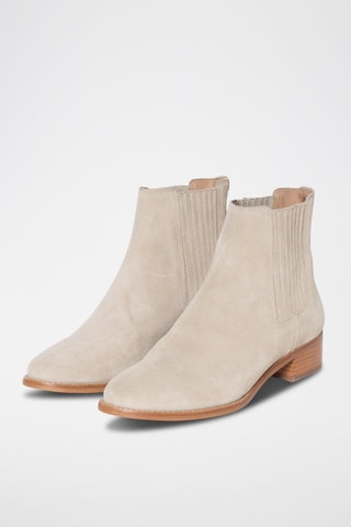 Nubuck Enkellaarzen Hantiag Beige