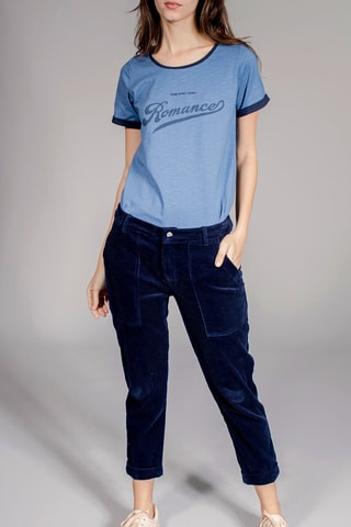 T-shirt Ambiance Lichtblauw