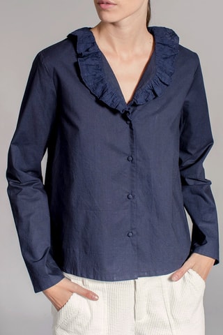 Blouse Coquette Marineblauw