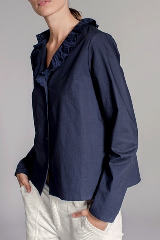 Blouse Coquette Marineblauw