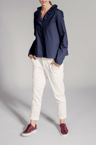 Blouse Coquette Marineblauw
