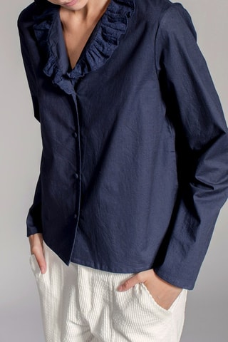 Blouse Coquette Marineblauw