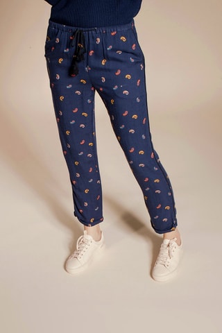 Pantalon casual 7/8 Pompidou - Bleu marine