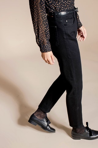 Jean droit 7/8 Precieux - Noir