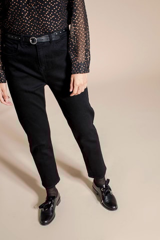 Jean droit 7/8 Precieux - Noir