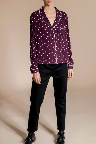 Blouse Clindoeil Bordeauxrood