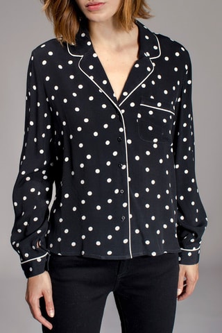 Blouse Clindoeil Zwart en Wit