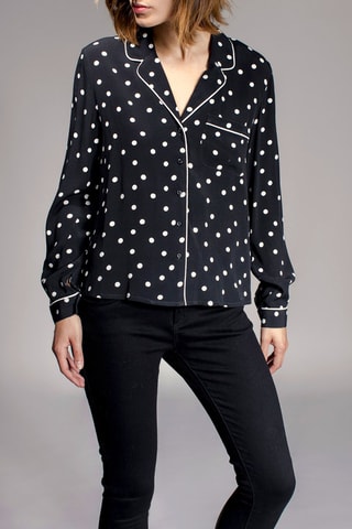 Blouse Clindoeil Zwart en Wit