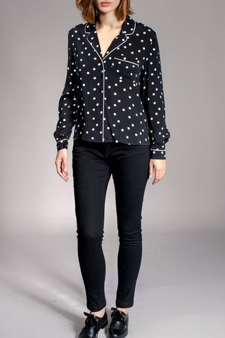Blouse Clindoeil Zwart en Wit