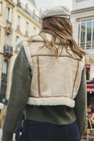 Mouwloos Jasje Valere - Beige