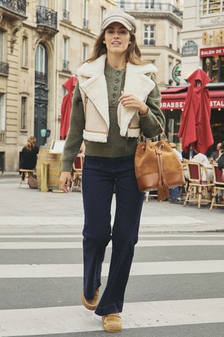 Mouwloos Jasje Valere - Beige