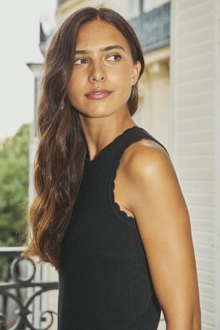 Top Tendelle - Zwart