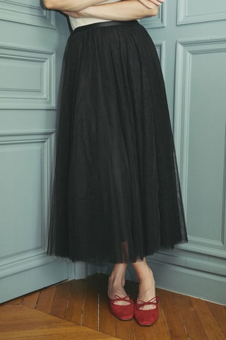 Lange Rok Hoge Taille Jude - Zwart