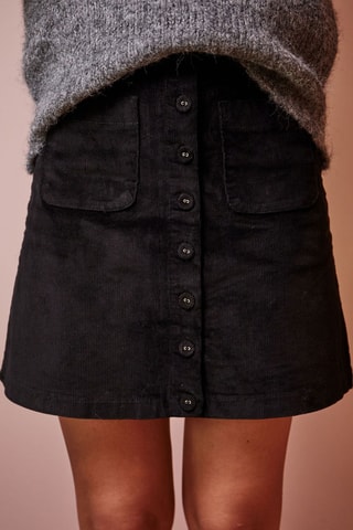 Velours Minirok Justine - Zwart