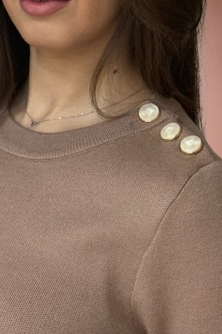 Trui-jurk Rachelie - Taupe