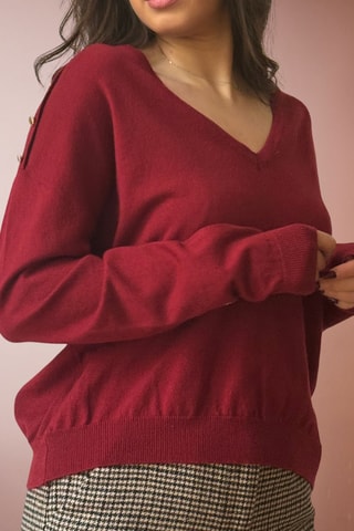 Trui Maris - Bordeauxrood
