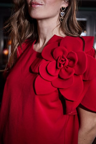 Rechte Jurk Rebelle - Rood