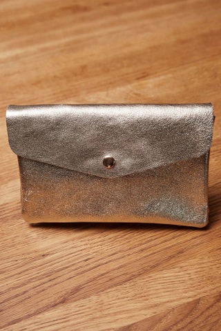 Leren Schoudertas Harlette - Goudkleurig