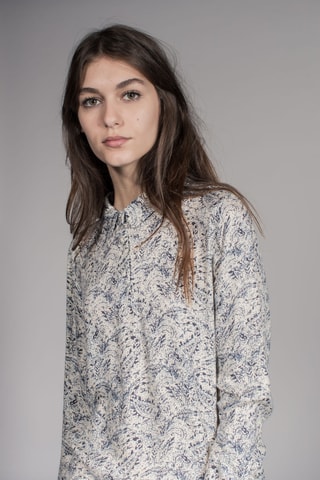 Top Fanchon - Marineblauw en Wit