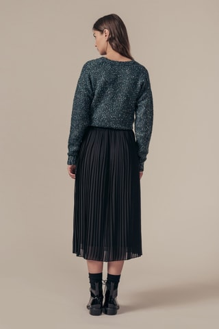 Plissérok Hoge Taille Jacobine - Zwart