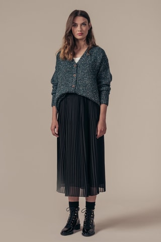 Plissérok Hoge Taille Jacobine - Zwart