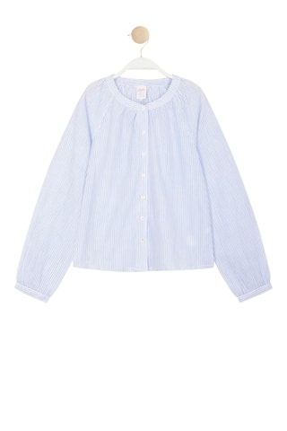 Wijde Blouse Cedaly - Hemelsblauw